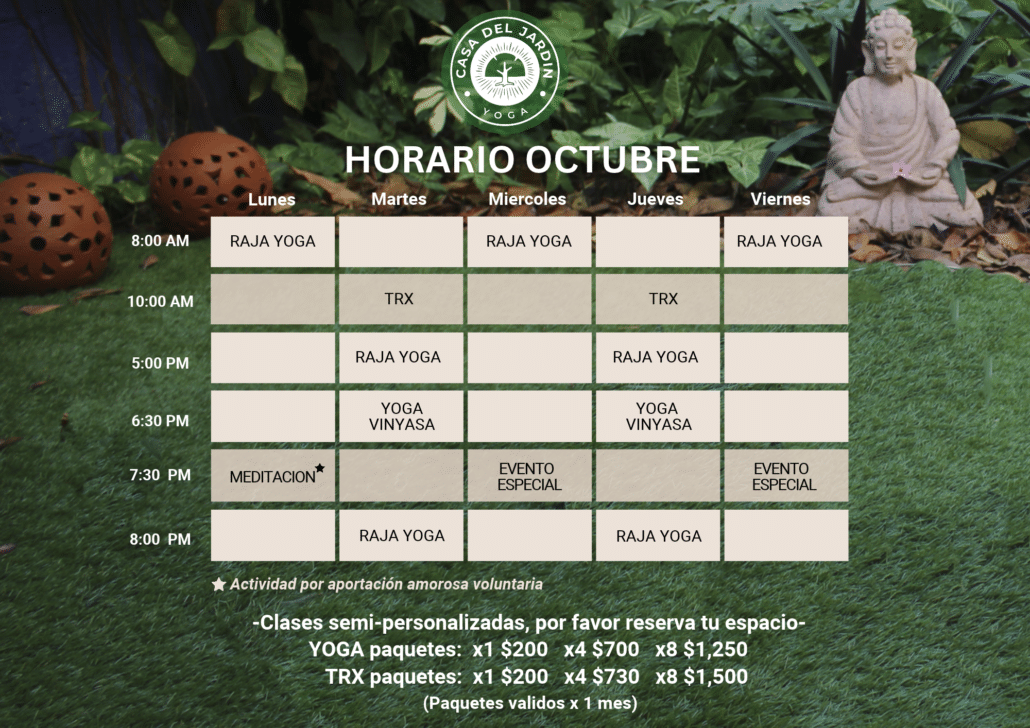 HORARIO OCTUBRE